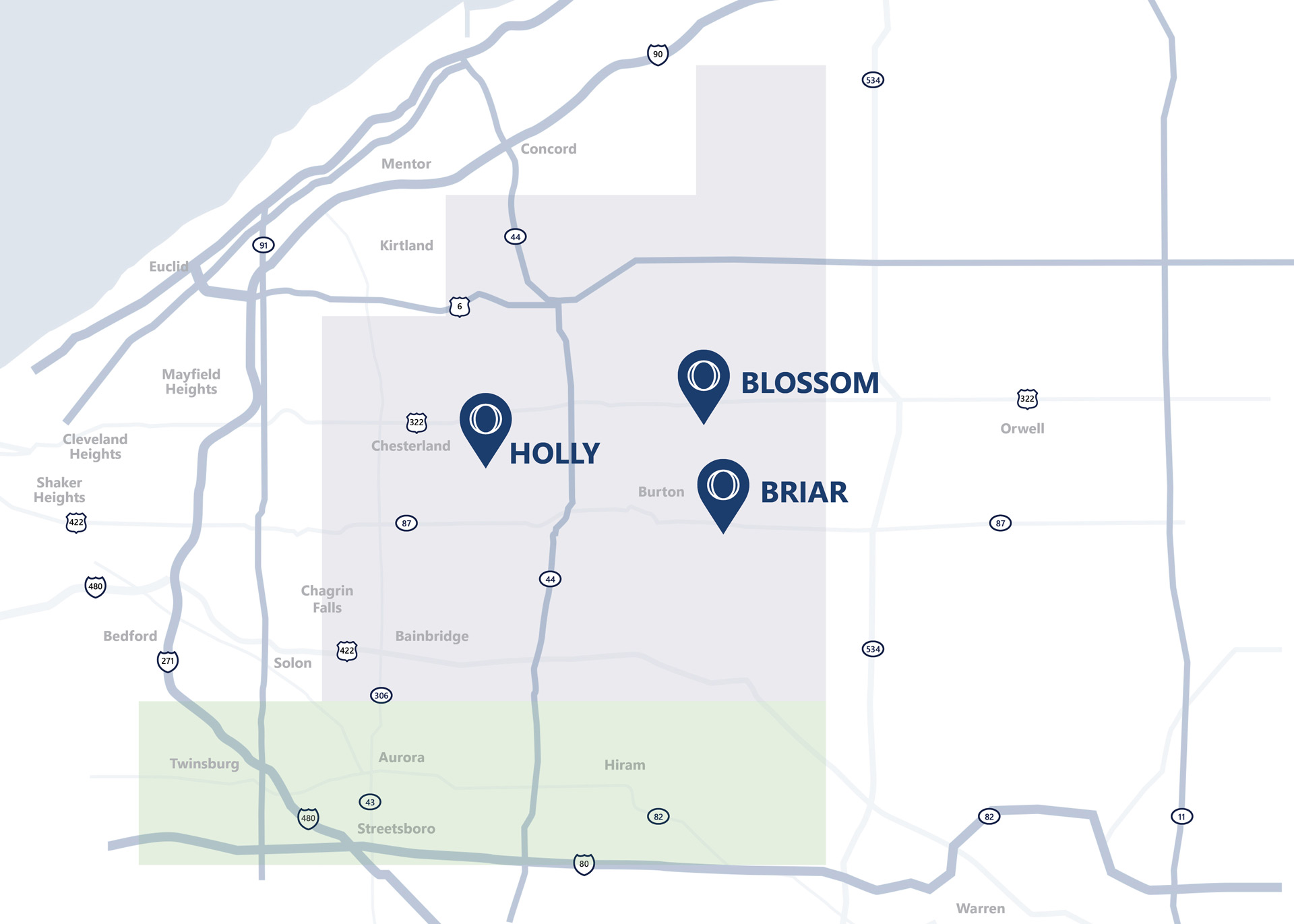 Ohman Family Living map